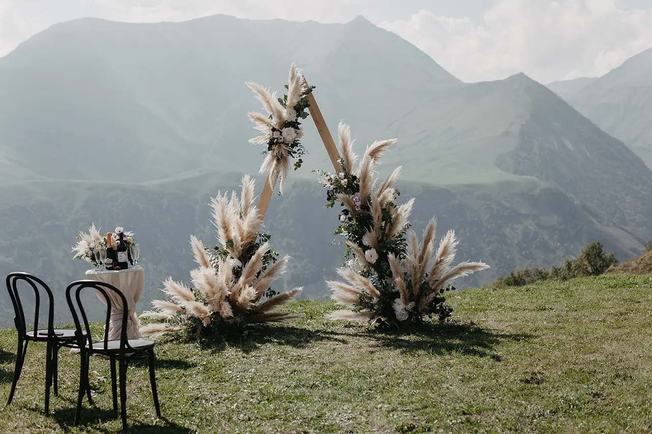 Zelf backdrop maken voor een persoonlijke ceremonie