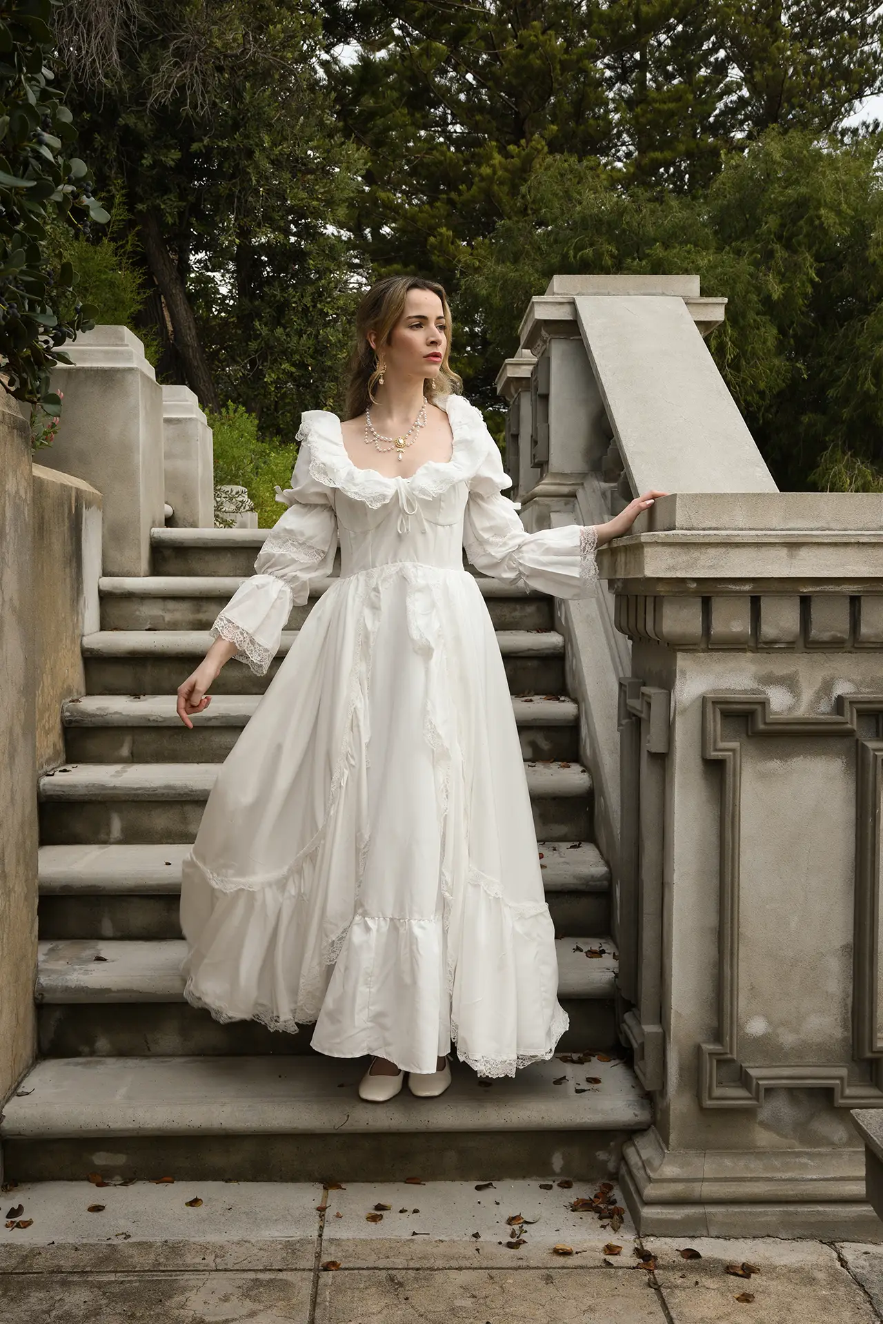 trouwjurk in bridgerton stijl