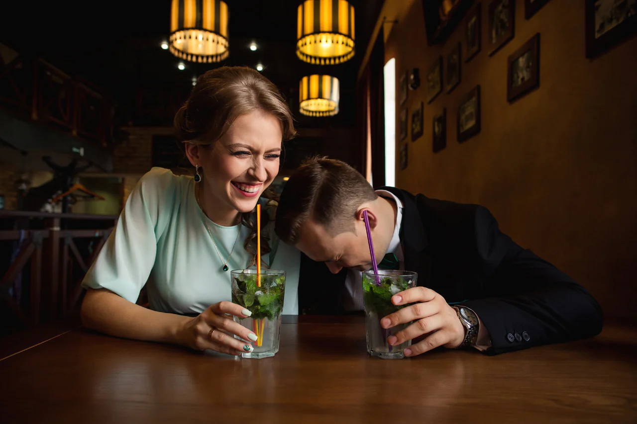 Dronken op bruiloft van vriendin