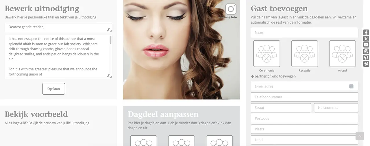 online wedding planner met gastenlijst
