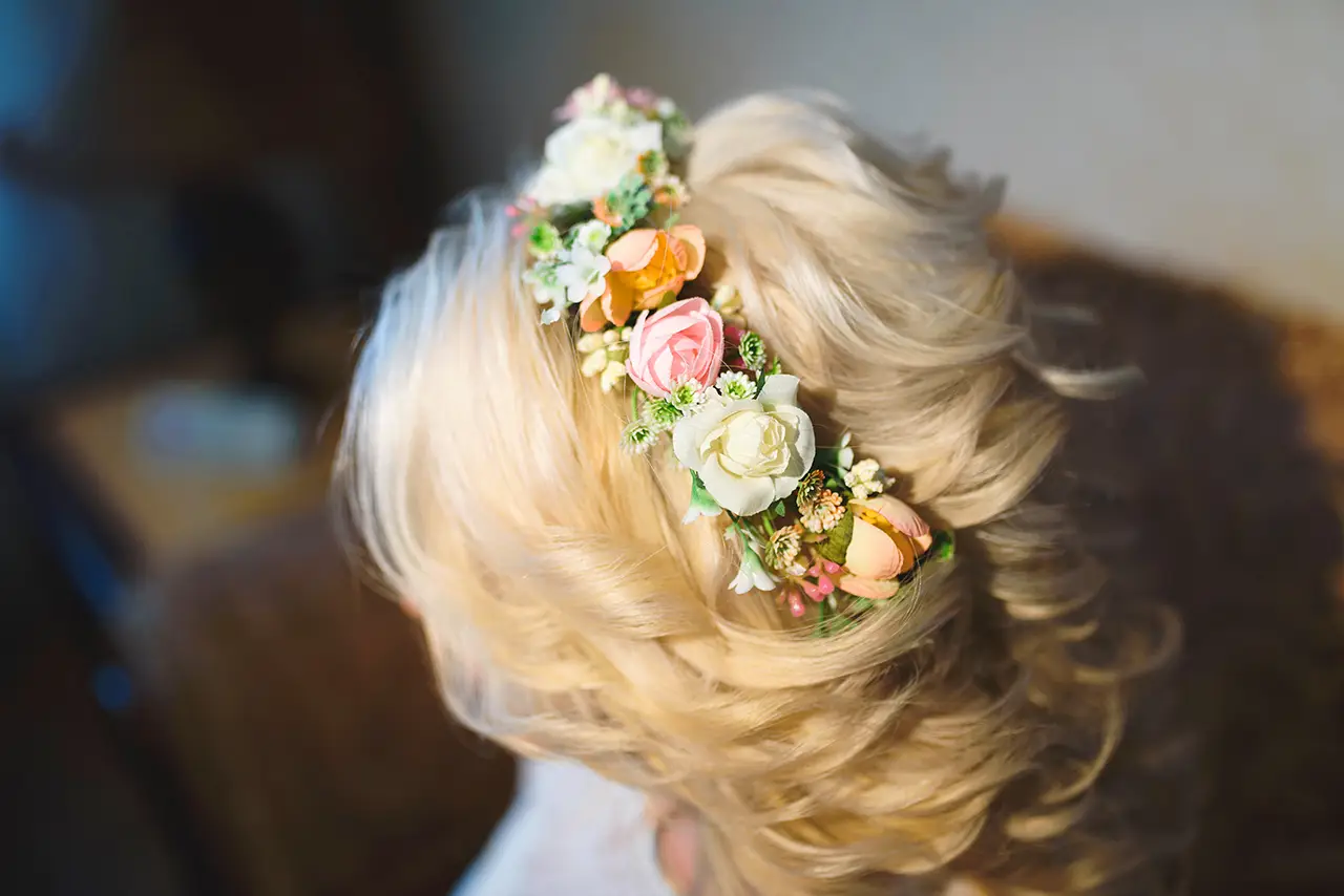 Haarband met bloemen