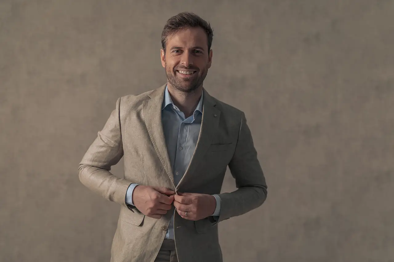 Kleding man zomerbruiloft