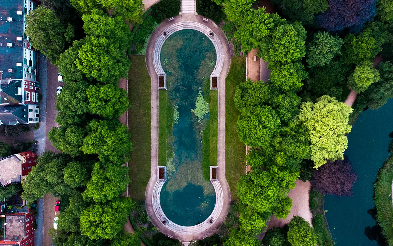 Trouwfoto's maken bij het Noorderplantsoen