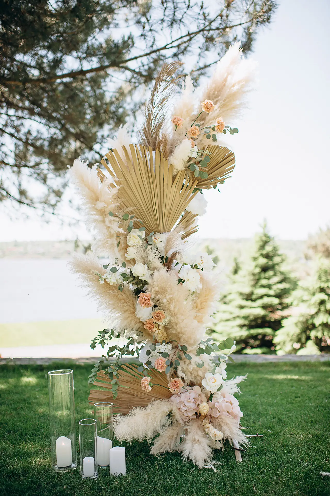 pampas decoratie bruiloft