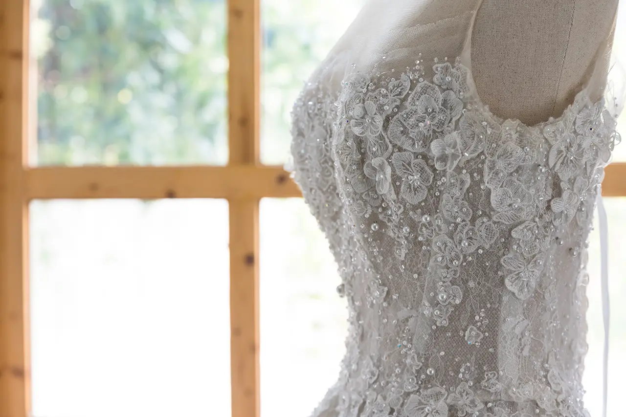 trouwjurk uit de jaren 20