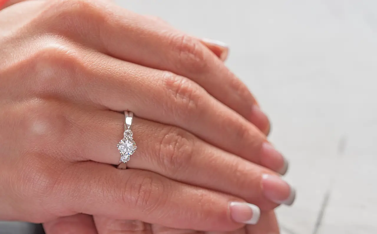 trouwring met diamant